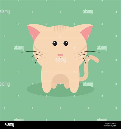 Cute Cartoon Cat Stock Vector Image And Art Alamy