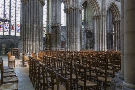 Interior Decoration of the Rouen Cathedral Editorial Stock Image - Image of monument, outdoor ...