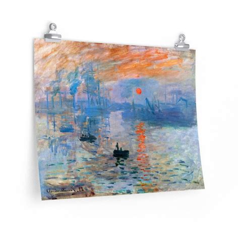 Impression Sunrise by Claude Monet Art Premium Posters – The Mob Wife