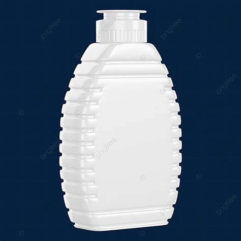 Rendered D Transparent Png White Plastic Honey Bottle Glossy D