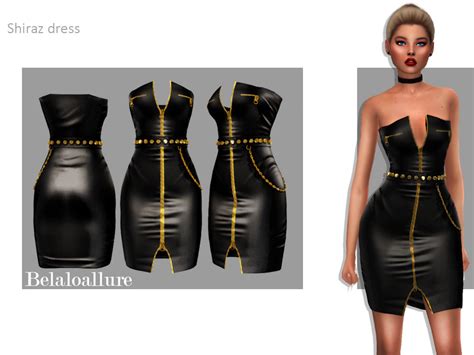 The Sims Resource Belaloallure Shiraz Dress