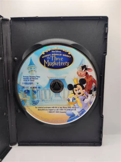 MICKEY DONALD GOOFY - The Three Musketeers DVD Walt Disney Classic Disc ...