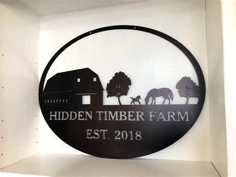 Personalized Farm Scene Metal Wall Art Etsy Etsy Wall Art Metal