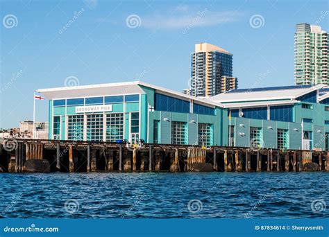 B Street Pier and Cruise Ship Terminal in San Diego Editorial Stock ...