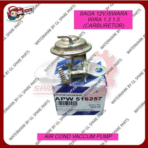 AIR COND VACCUM PUMP CARBURETOR PROTON SAGA 12V ISWARA WIRA 1 3 1 5 OEM