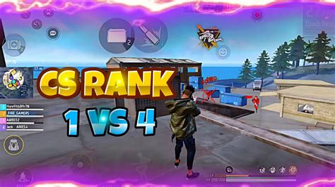 1 Vs 4 Full Gameplay Clashsquad Freefire Youtube