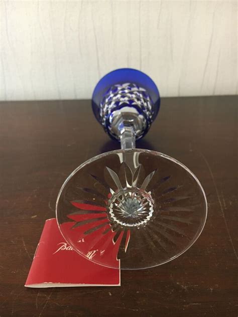 Verre Doubl Bleu Mod Le Burgos En Cristal De Baccarat Ebay