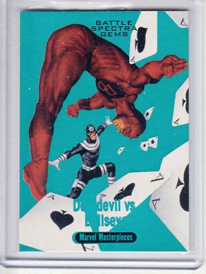 2016 Marvel Masterpieces Battle Spectra Gem BS16 DAREDEVIL Vs BULLSEYE