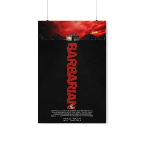 Barbarian 2022 Movie Poster Premium Matte Vertical Posters - Etsy