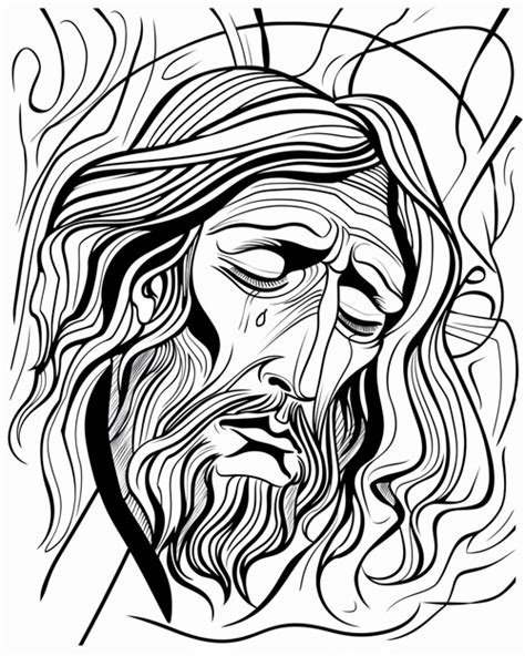 Jesus As An Adult Coloring Pages