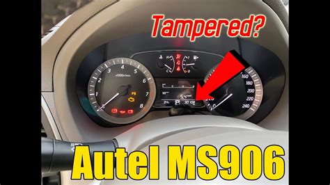 Correct Mileage Odometer Reading With Autel Maxisys Ms906 Basic Functions Car Diagnostic