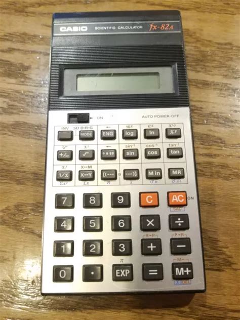 Casio Fx 82a Vintage Calculator For Collection Very Old Computer £1455