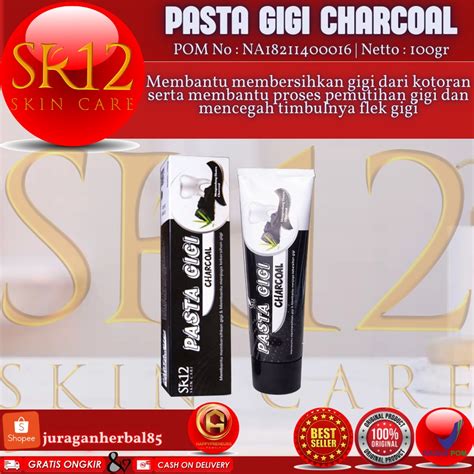 Jual Pasta Gigi Charcoal Sr12 Membersihkan Gigi Merawat Gigi Berlubang