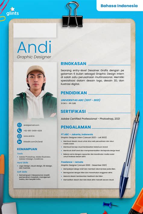 Cv Kreatif Definisi Tips Membuat Dan Template Gratis