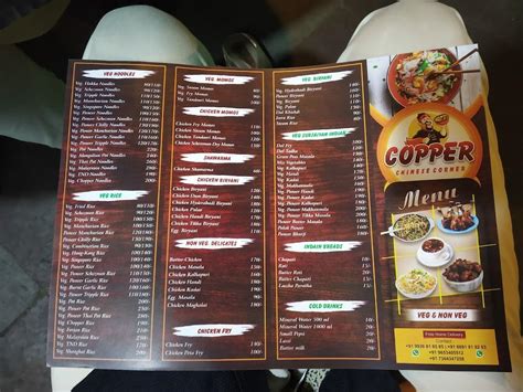 Menu At Copper Chinese Corner Navi Mumbai