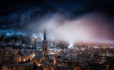 First Snow In 2023 In Chur In The Middle Of The Alps With The Current