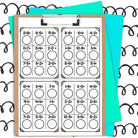 Addition And Subtraction Tic Tac Toe