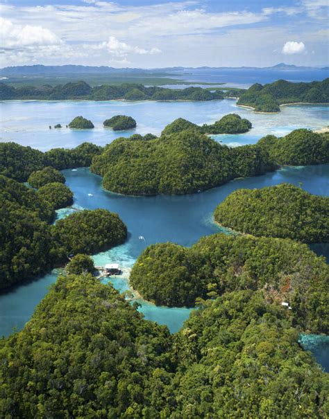 Aerial View Of Sugba Lagoon Siargao Philippines Stock Photo