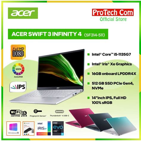 Jual Acer Swift Infinity Sf I G Gb Gb Fhd Ohs