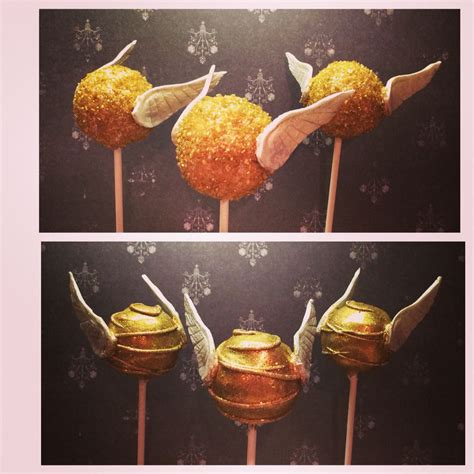 Harry Potter Golden Snitches Cake Pops Cake Truffles Cake Pops