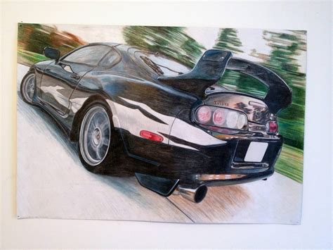 Toyota Supra Drawing at GetDrawings | Free download