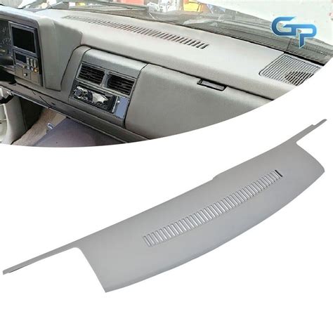 Textured Grey Molded Dash Cover Overlay For 88 94 Chevy Gmc Truck C1500