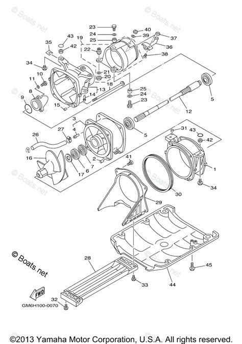 Yamaha Waverunner 2000 Oem Parts Diagram For Jet Unit 1