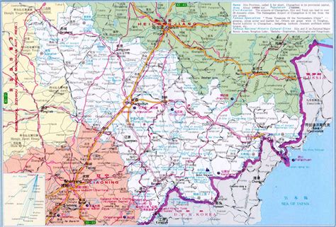 Map of Jilin China - Maps of Jilin