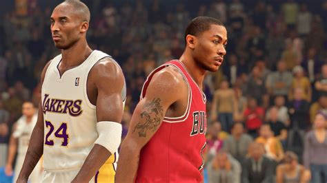 NBA 2K Retro Gameplay Derrick Rose Vs Kobe Bryant Chicago Bulls Vs