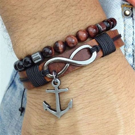 Cord Bracelet Diy Leather Bracelet Tutorial Navy Bracelet Mens