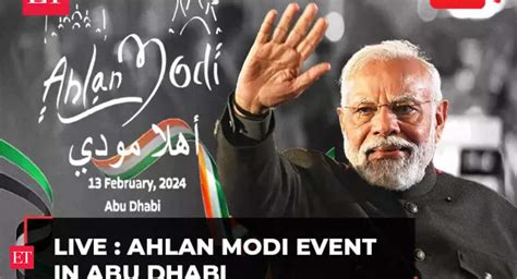 Ahlan Modi Pm Modi Addresses Indian Expats At Zayed Sports City