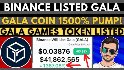 Binance Will List Gala Coin Binance Listing Gala Coin Gala Price