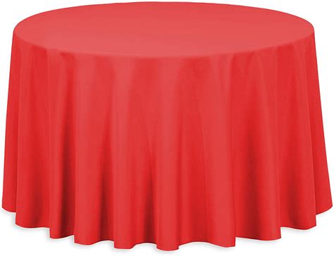 Red 108 Inches Round Tablecloth Rental Orlando Party Express