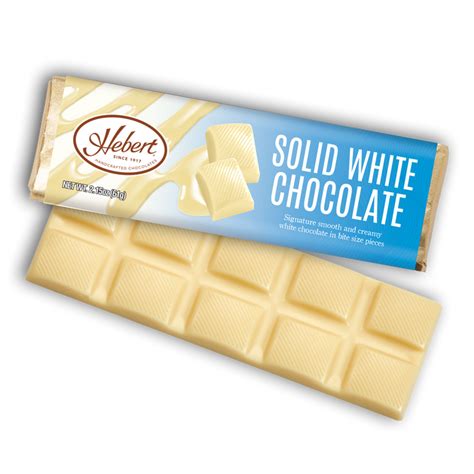 Solid White Chocolate Bar (2.15oz) — Hebert Candies & Gifts