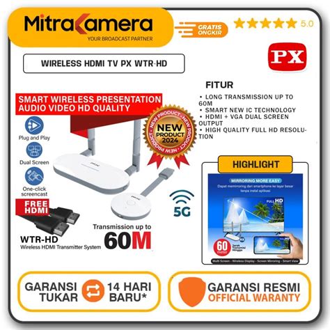 jual wireless hdmi audio video transmitter receiver display tv px wtr