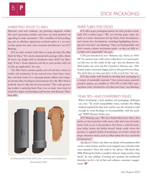 Ics Featured In Beauty Packaging ‘why Beauty Sticks Are So Popular