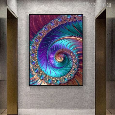 Buy Fractal art Canvas Print Wall Art Decor.