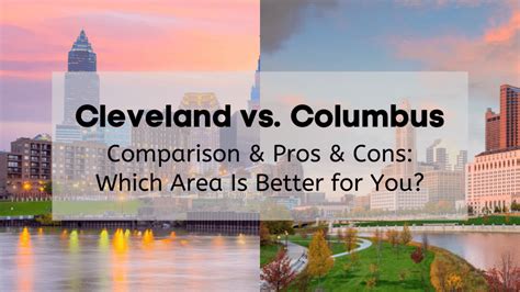 Living In Cleveland Vs Columbus 🤷 Cost Of Living In Columbus Vs Cleveland Jobs Attractions