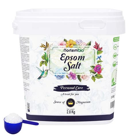 Nortembio Epsom Salt 2 8 Kg Source Of Magnesium Epsom Bath Salts Pharmaceutical Grade Epsom