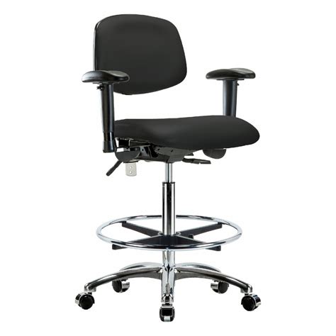 Vinyl Arms Included Cleanroom Task Chair Z Br Ncr Vhbch Cr T