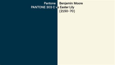 Pantone C Vs Benjamin Moore Easter Lily Side By Side