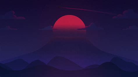 Sunset Synthwave Nature Hd 4k Hd Wallpaper Rare Gallery