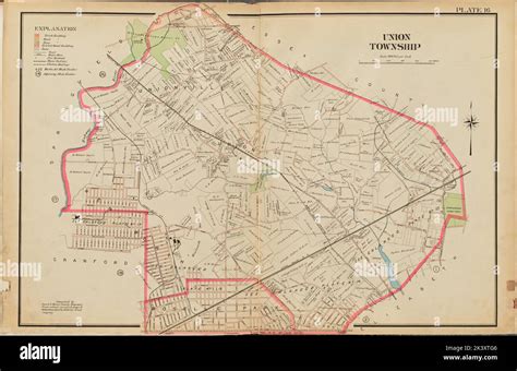 Union County Double Page Plate No 16 Map Of Union Township 1906