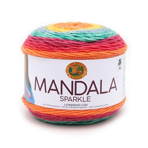 Lion Brand Mandala Sparkle Crux Fashion Cake Yarn