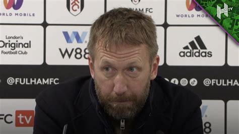 We Are Suffering Graham Potter Fulham 2 1 Chelsea Youtube