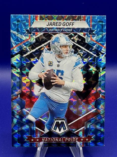 Panini Mosaic Jared Goff National Pride Reactive Blue Mosaic