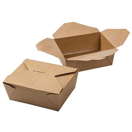 Kraft Brown Paper Meal Disposable Food Paper Box To Go Packaging Food