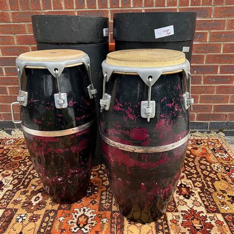 Vintage S Natal Lp Fibreglass Percussion Congas Ex Reverb Uk