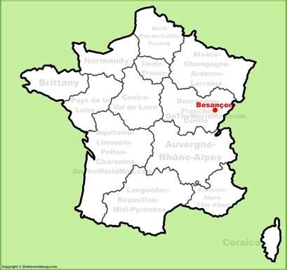 Besançon Map | France | Discover Besançon with Detailed Maps