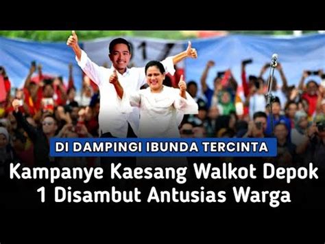 Mengglegar Kampanye Kaesang Bersama San Ibu Disambut Gemuruh Warga